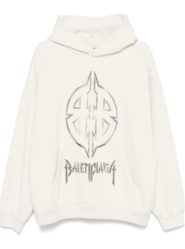 BALENCIAGA HOODIE METAL BB