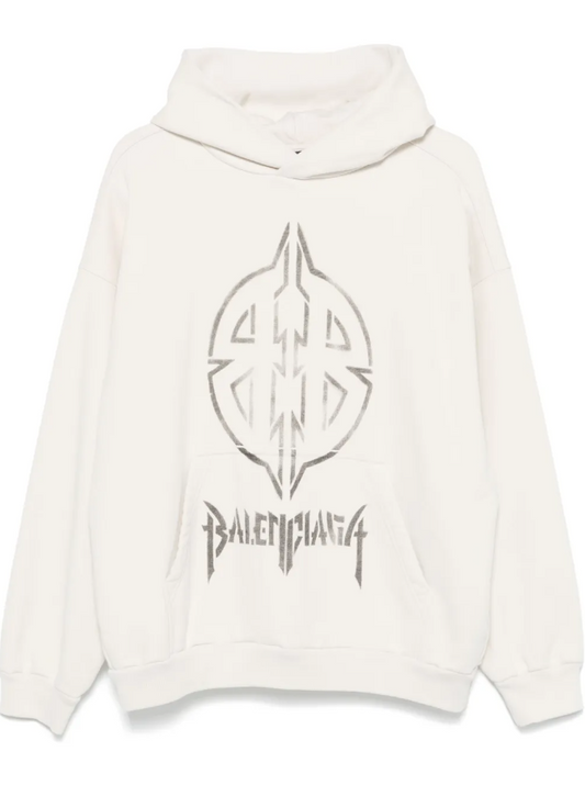 BALENCIAGA HOODIE METAL BB